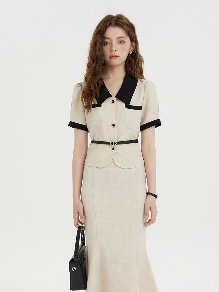 green emerald velvet dress Li Shisan graduate student interview outfit, small fragrant top, elega –  Lee Nhi Boutique