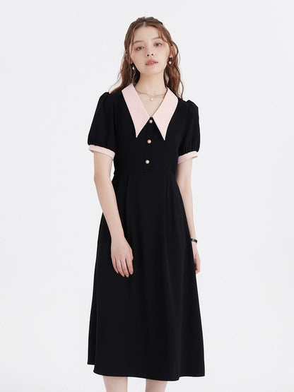 Li Shisan LSSAN French niche temperament dress summer slimming long skirt high-end teaching interview clothing