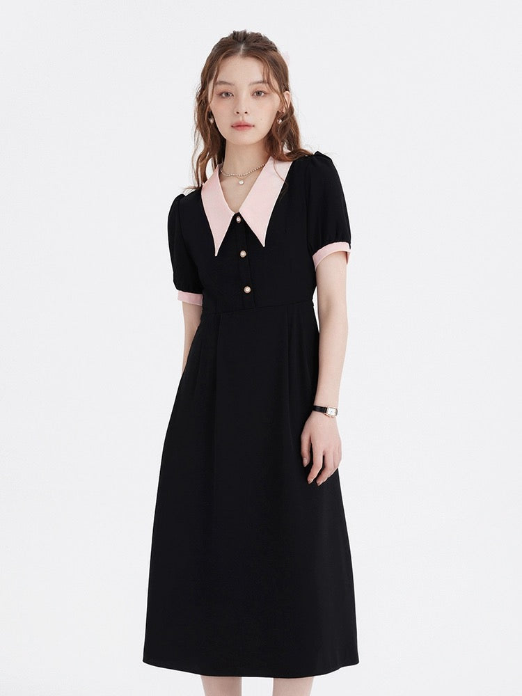 Li Shisan LSSAN French niche temperament dress summer slimming long skirt high-end teaching interview clothing