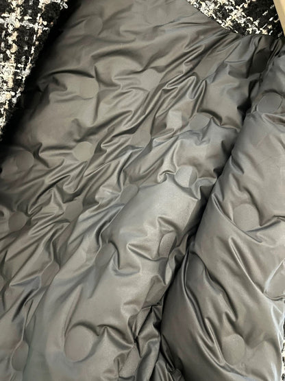 Down jacket with lining, plush coat for women in winter, thickened French woolen fabric, 2024 autumn and winter, new style of Xiaoxiang style