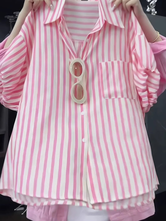European heavyweight early spring and summer 2024 new women's clothing temperament niche shirts high-end beautiful wear tops