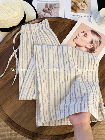 Grow freely! This year's trendy casual wide-leg pants, summer 2025 new style, loose boyfriend style, Yamamoto pants.