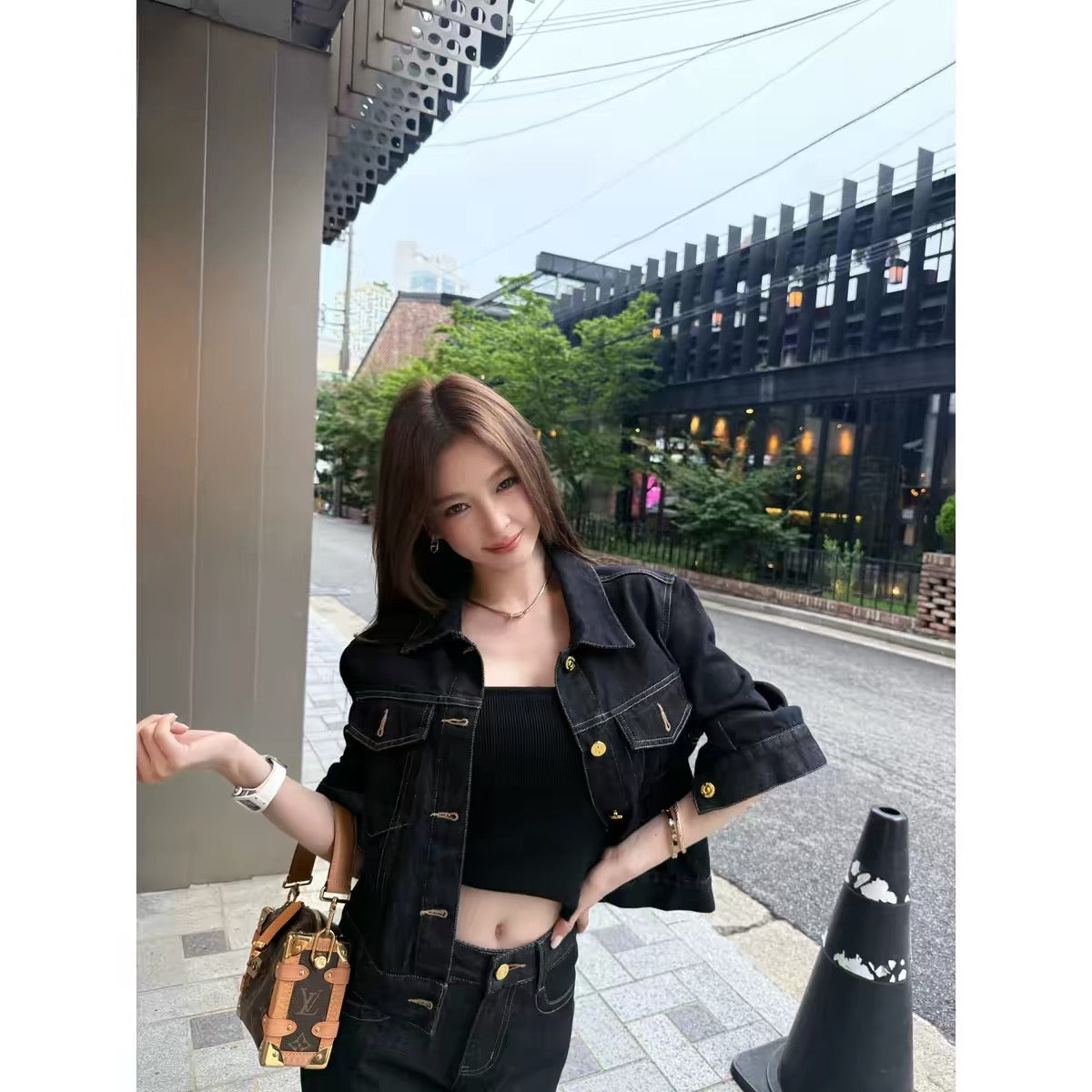 "Philadelphia Times" Wenwen's Casual Style: 2026 Autumn New Trendy Denim Jacket (Pre-order)