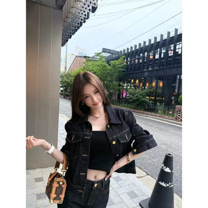 "Philadelphia Times" Wenwen's Casual Style: 2026 Autumn New Trendy Denim Jacket (Pre-order)