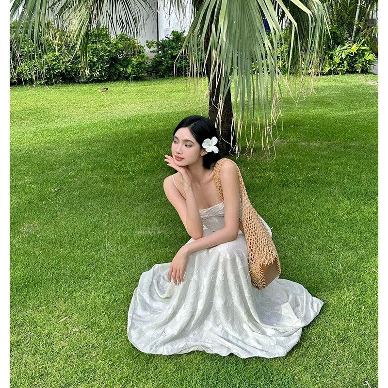 2ND STUDIOS tube top dress, sweet and gentle style, 2024 new style, waist slimming long skirt, floor-length skirt