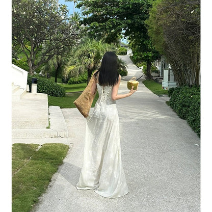 2ND STUDIOS tube top dress, sweet and gentle style, 2024 new style, waist slimming long skirt, floor-length skirt