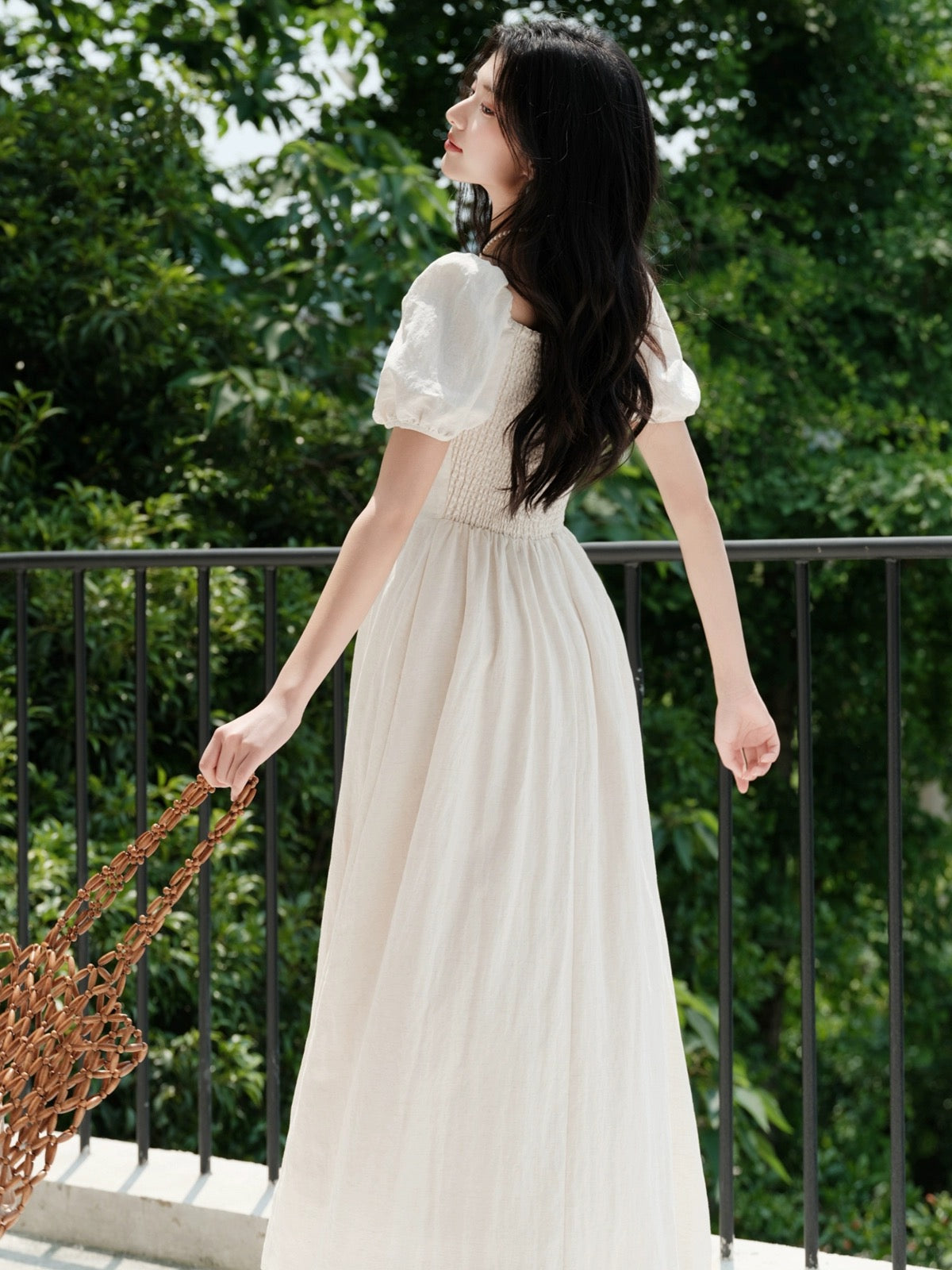 First Love Little White Dress French Embroidery Fairy White Dress Summer 2024 New Gentle Style Long Skirt
