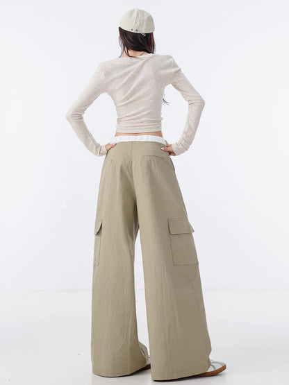 ABWLR Signature Style – Original Casual Workwear-Inspired Drawstring Wide-Leg Pants (New Autumn Collection: Versatile Casual Trousers for Women)