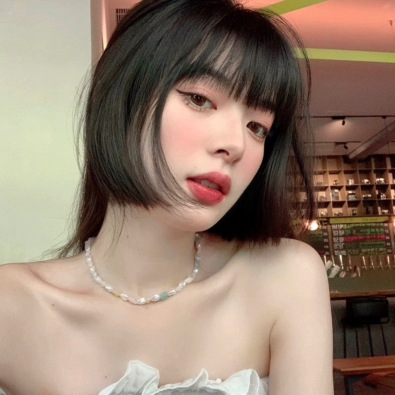 Truth Shop NANA/Korean ins style colorful baroque pearl beads retro choker clavicle necklace women's