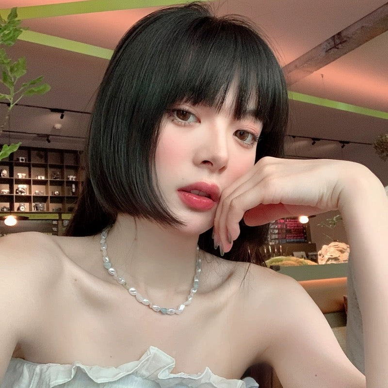 Truth Shop NANA/Korean ins style colorful baroque pearl beads retro choker clavicle necklace women's