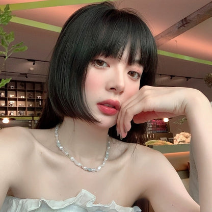 Truth Shop NANA/Korean ins style colorful baroque pearl beads retro choker clavicle necklace women's
