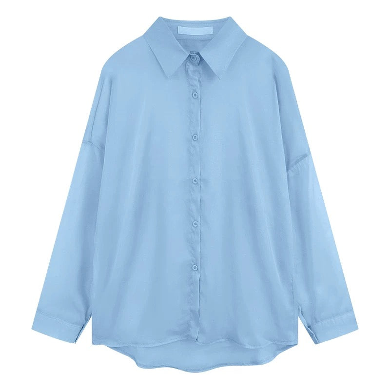 Sun protection tops for women, summer outerwear cardigan shirt, spring design niche long-sleeved jacket, French style white shirt