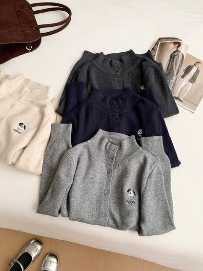 RENA Korean simple versatile hollow knit sweater women 2025 autumn new loose slim versatile age-reducing tops