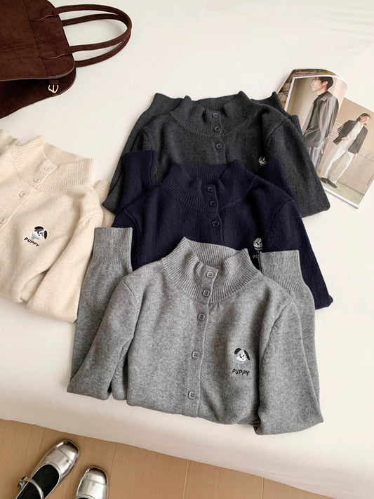 RENA Korean simple versatile hollow knit sweater women 2025 autumn new loose slim versatile age-reducing tops