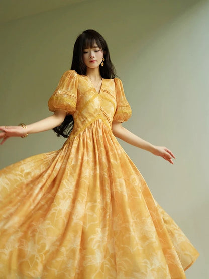 Aconiconi｜Yomejian French sweet and gentle fresh and youthful design niche girl short dress