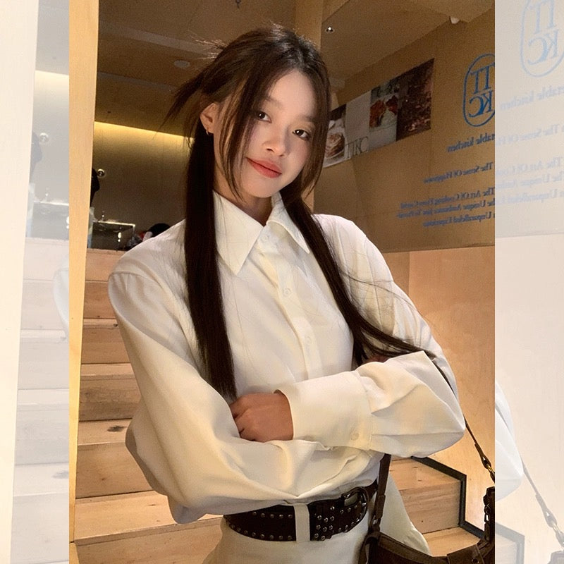 Song Zhengen white skirt women's new spring new small anti-exposure culottes high-waisted slim A-line short skirt