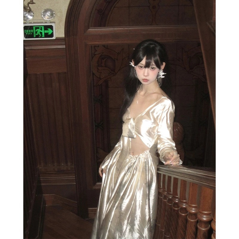 2ND STUDIOS French style pure lust dress, ladylike temperament and high-end sense 2024 spring new skirt