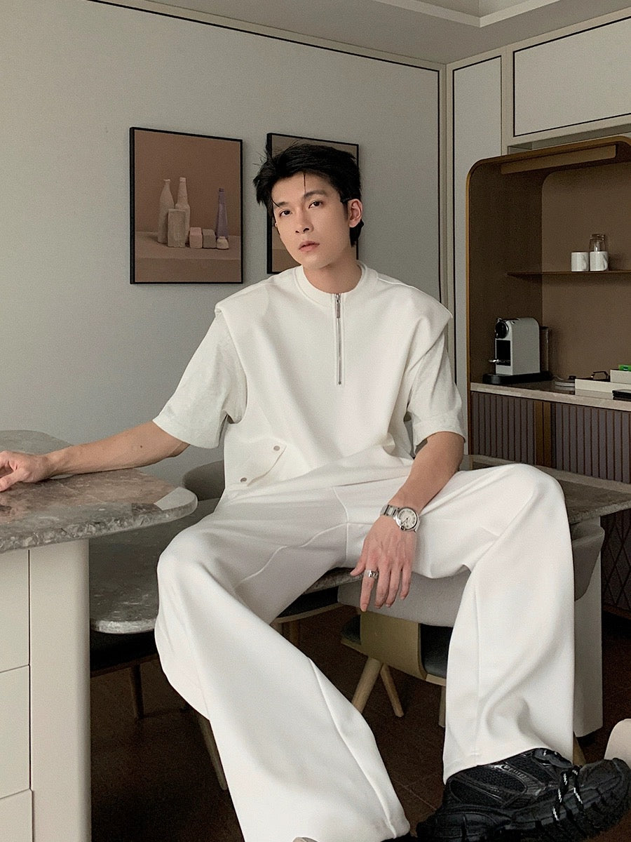 Hualun casual clothes set men's summer cleanfit summer wear trendy brand fashion versatile set