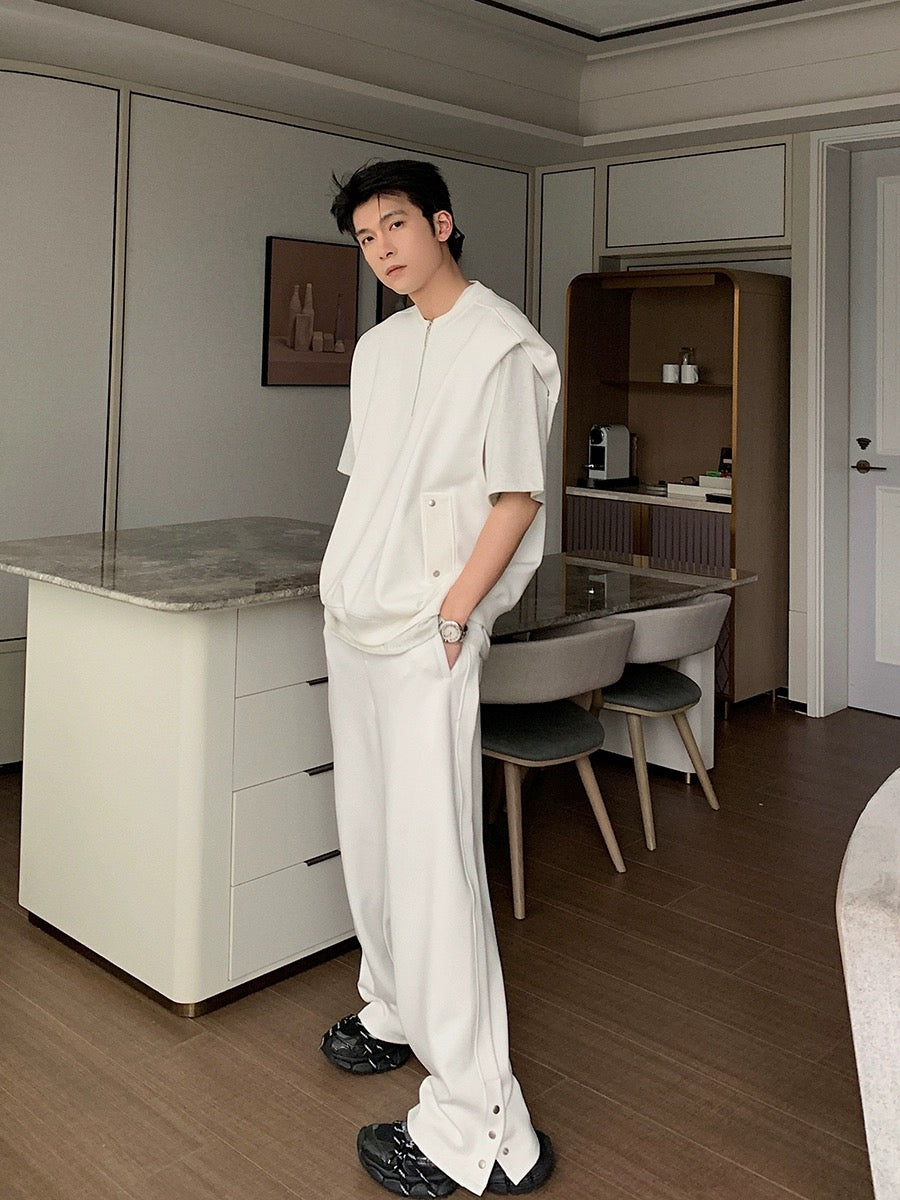 Hualun casual clothes set men's summer cleanfit summer wear trendy brand fashion versatile set