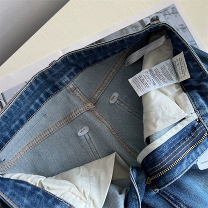 Stylish and elongating legs! Four-way stretch retro high-waisted slimming loose-fitting flared jeans for autumn women.