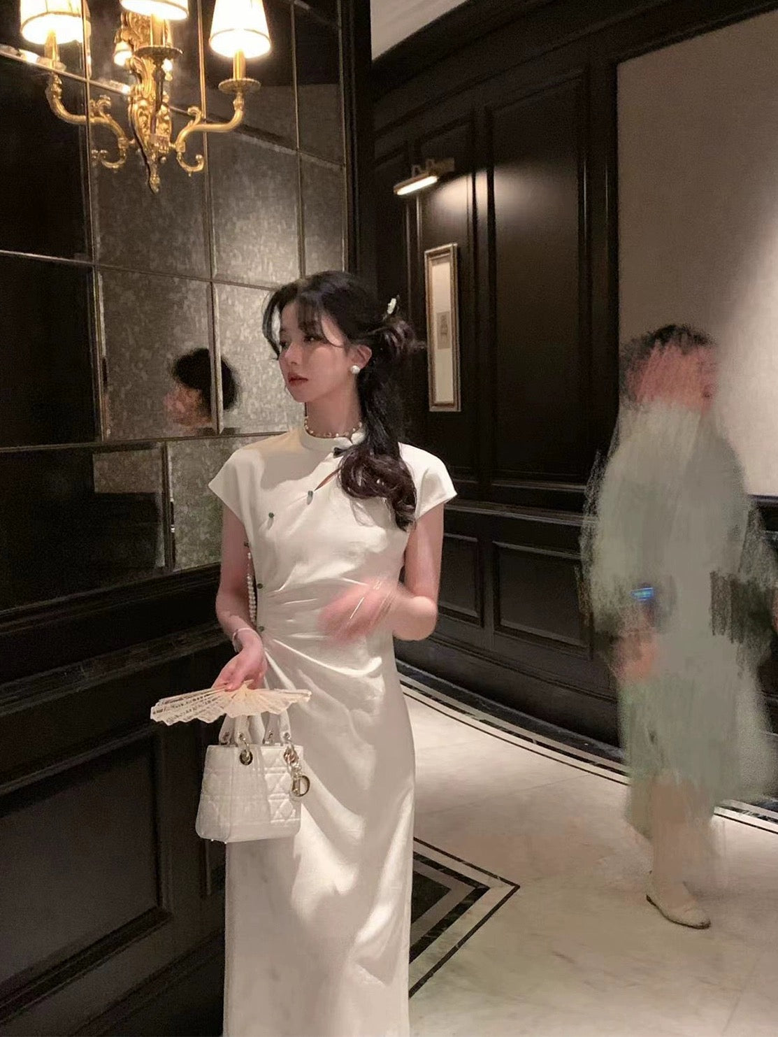 Auntie Lu and Uncle Zhuo ◆"Fanghua" new Chinese style high-end dress summer national style improved women's cheongsam