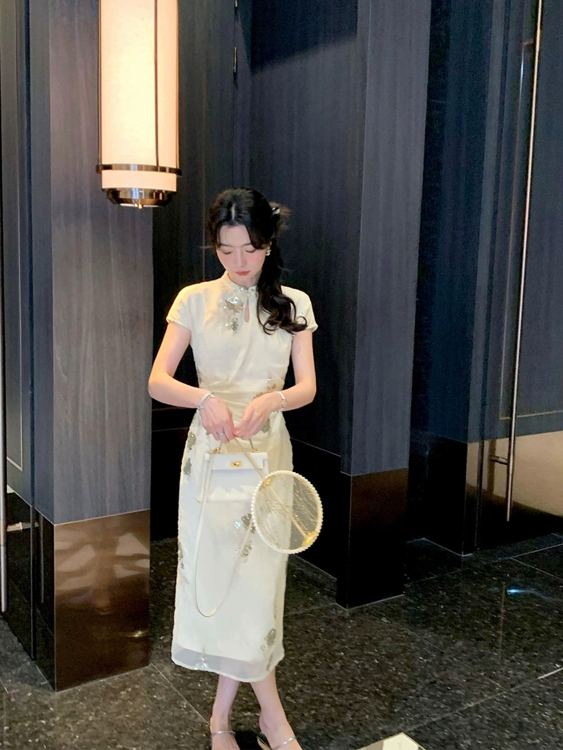 Auntie Lu and Uncle Zhuo ◆ "Rouge" new Chinese style improved cheongsam national style dress spring temperament women's long dress