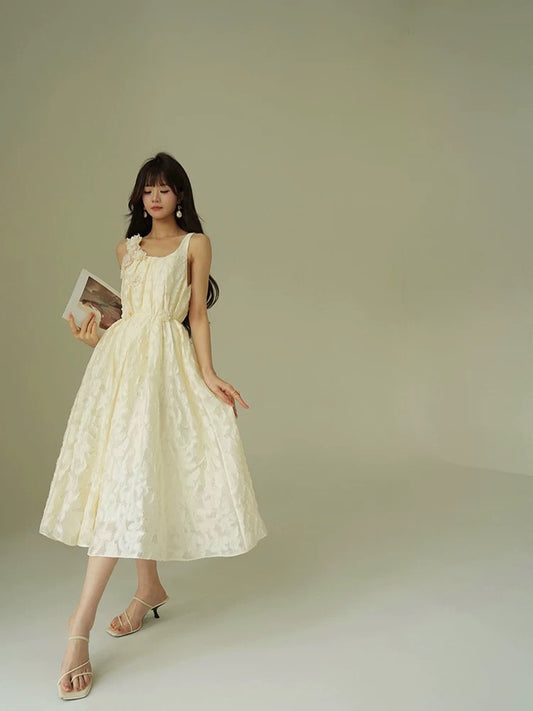 Aconiconi｜Moxiang French light luxury heavy jacquard high-end romantic wedding dress mini dress long dress
