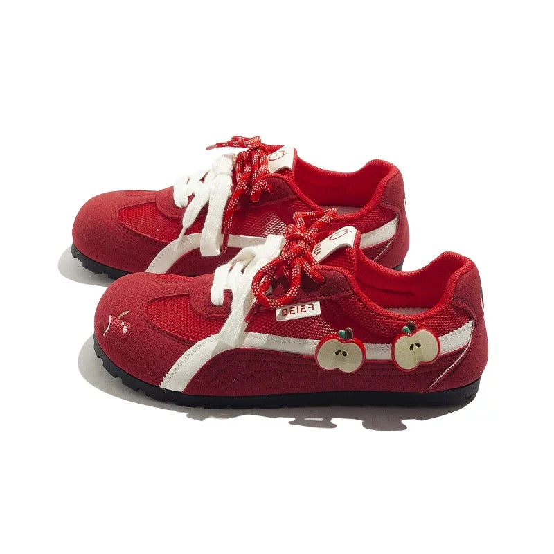 BEIER niche red German training shoes 2025 new summer soft sole lightweight casual women's shoes Apple all-match sneakers