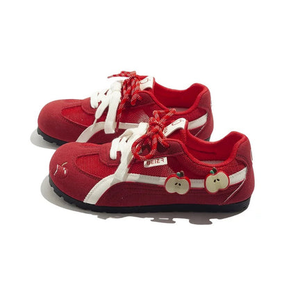 BEIER niche red German training shoes 2025 new summer soft sole lightweight casual women's shoes Apple all-match sneakers