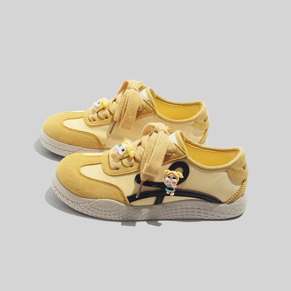 BEIER niche retro German training shoes low-top soft bottom beige women's shoes 2025 new summer flat white shoes for women