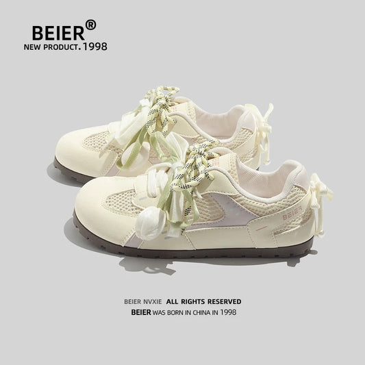 BEIER niche German training shoes versatile mesh breathable women's shoes 2025 new summer soft sole lightweight casual sneakers