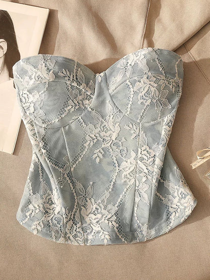 Pure desire mesh tube top camisole vest for women, hot girl waist slimming and beautiful back design bottom sleeveless top