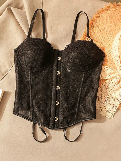 Hot girl lace fishbone camisole vest for women, sexy back wrap chest, slimming bottoming shirt, tube top