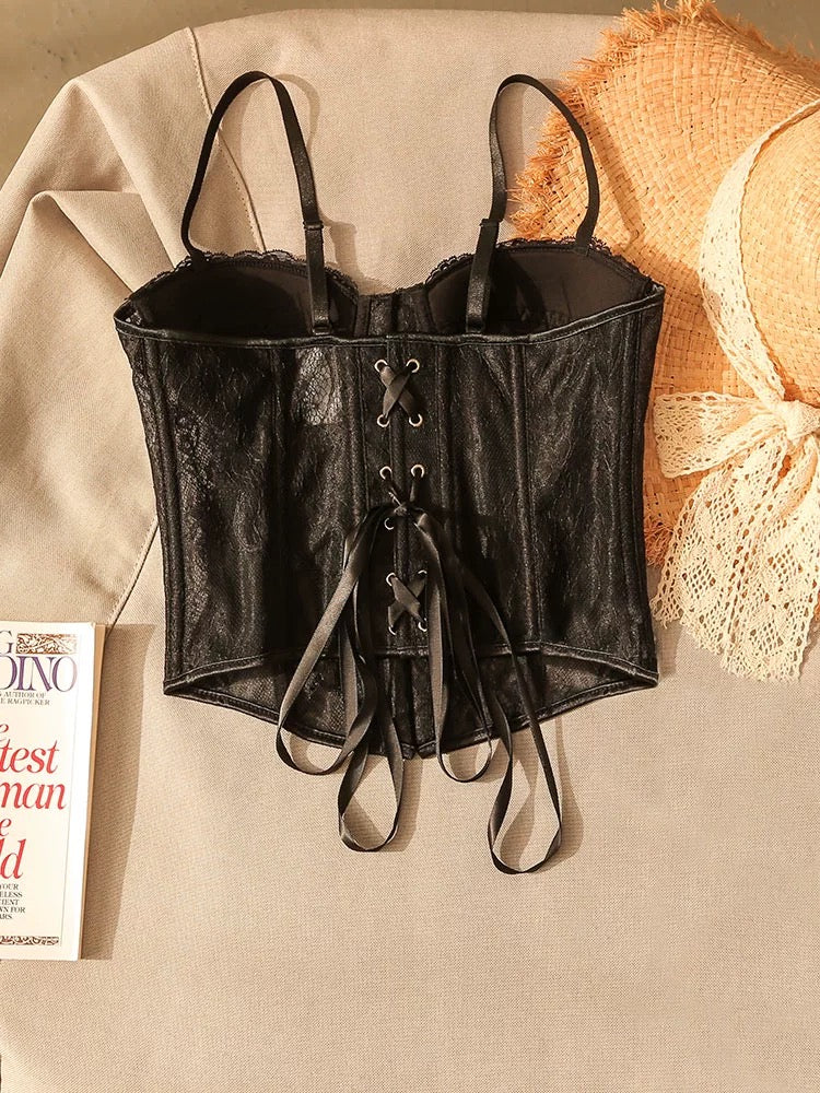 Hot girl lace fishbone camisole vest for women, sexy back wrap chest, slimming bottoming shirt, tube top