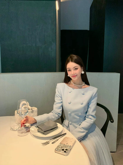 Feng Xinying's fashionable Scarlett 2025 super hot spring suit, spring wear top, jacket, women's gauze skirt