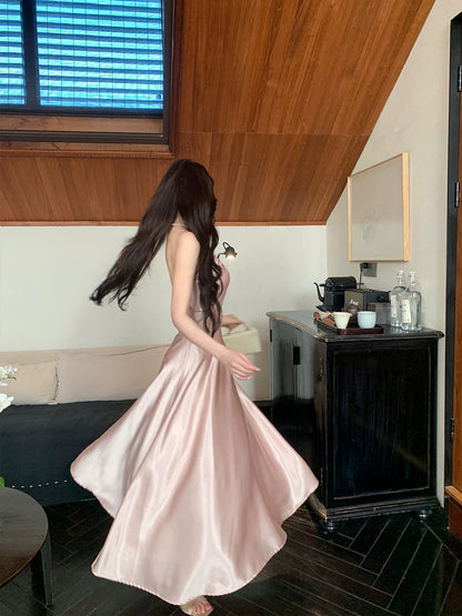 Feng XinyingXinxin STUDIO Jingluo Jiaren suspender dress women's summer 2024 new temperament A-line skirt