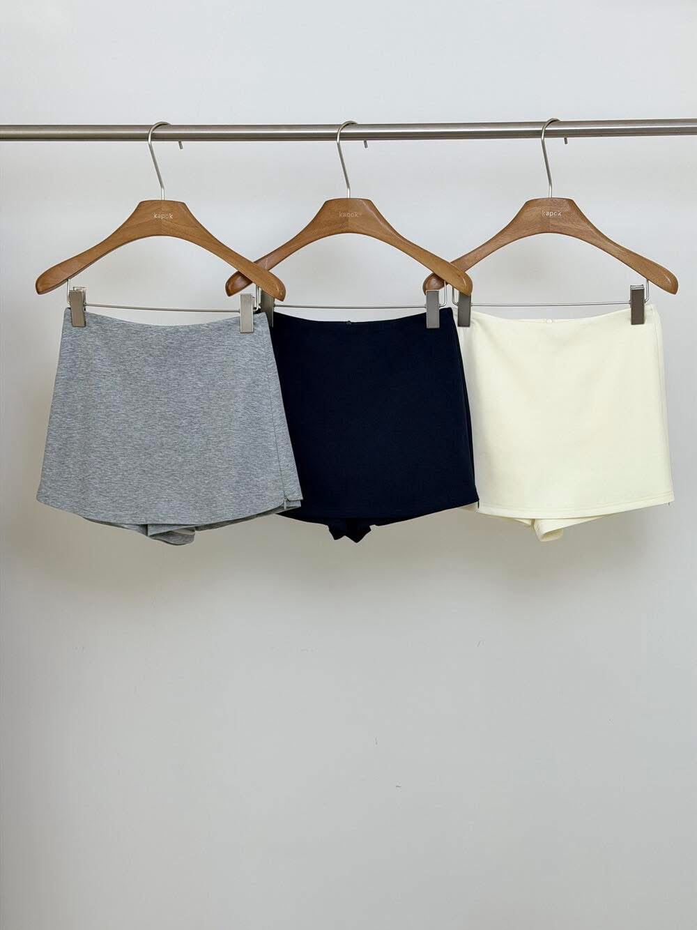 KAPOK Thirteen Lines 2026 Spring/Summer New American Style Gray Sports Skirt Women's Side Zipper Bodycon Mini Skirt