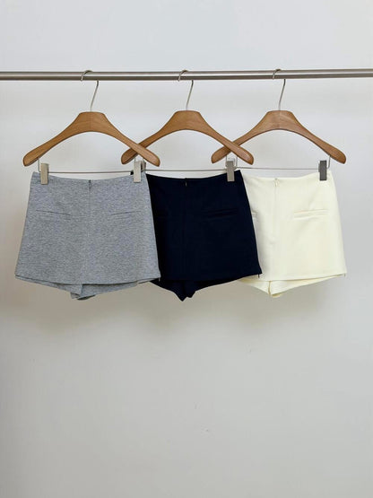 KAPOK Thirteen Lines 2026 Spring/Summer New American Style Gray Sports Skirt Women's Side Zipper Bodycon Mini Skirt