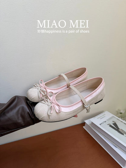 Retro-inspired, niche design flat ballet flats for women, 2026 spring and autumn new style French-style Mary Jane shoes with one strap.