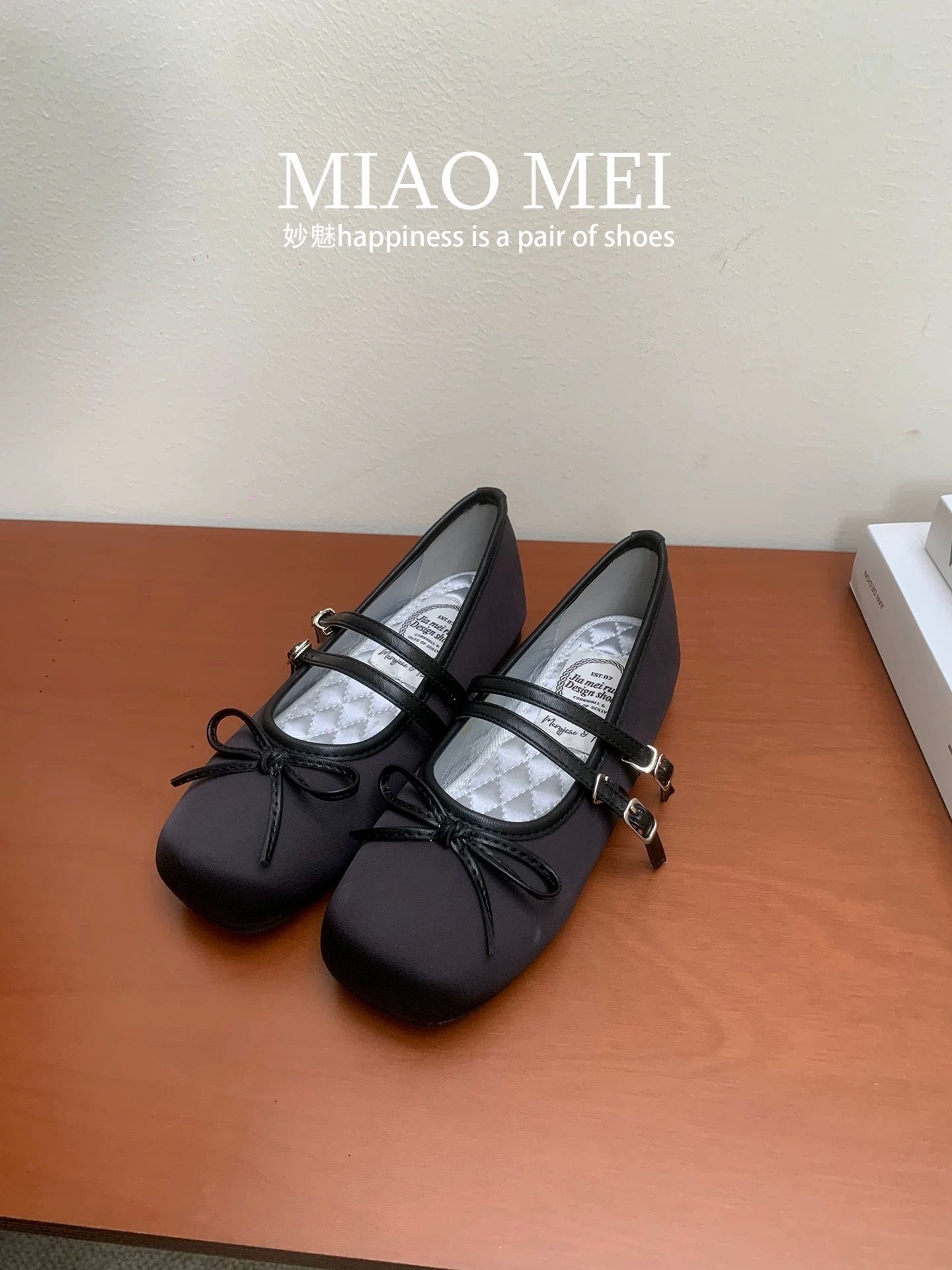 Miu Miu Mary Jane shoes - super cute! French style, bow-adorned, flat, low-cut ballet-inspired shoes for women, perfect for pairing with skirts.