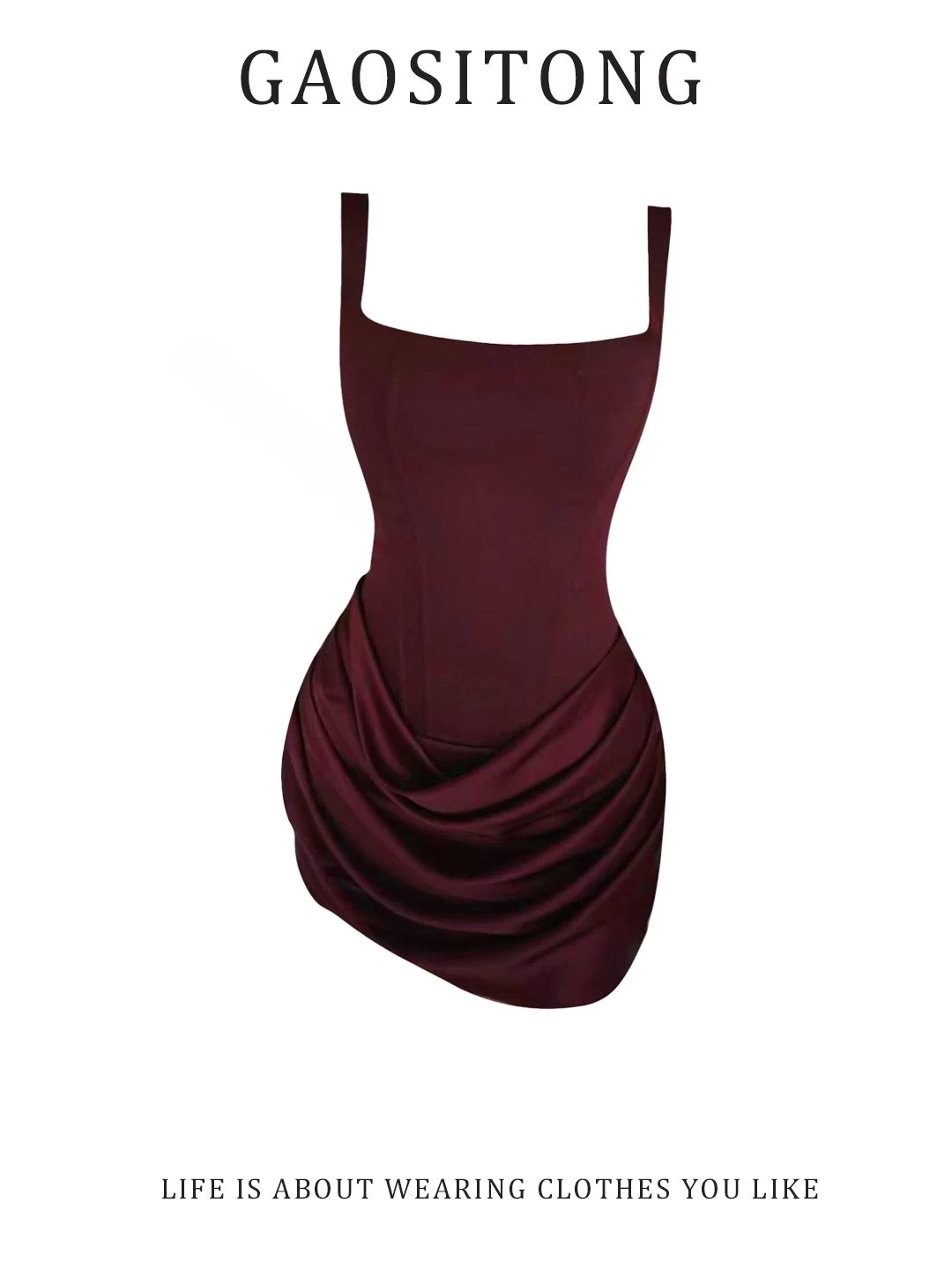 GAOSITONG 2026 Spring/Summer Sexy Fishbone Suspender Dress for Women, Perfect for Vacation, Bodycon Mini Skirt