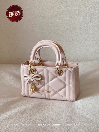 Chio2nd Birthday Gift: Lady Dior Handbag, High-End Luxury Small Shoulder/Crossbody Bag