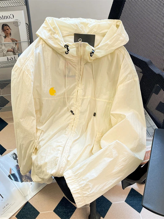 American style outdoor anti-ultraviolet breathable hooded sun protection clothing men's and women's summer leisure sports mountaineering clothing workwear jacket