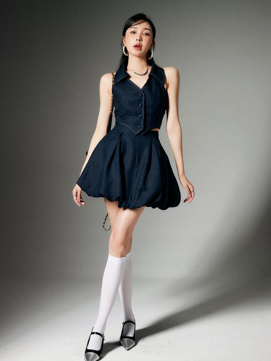 Hello Page, two-piece skirt set 2023 new summer sweet and hot girl casual fashion age-reducing suit