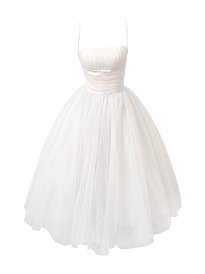 From a moment [Liuxian skirt] tie waist high-end dress temperament mesh runaway princess fairy skirt