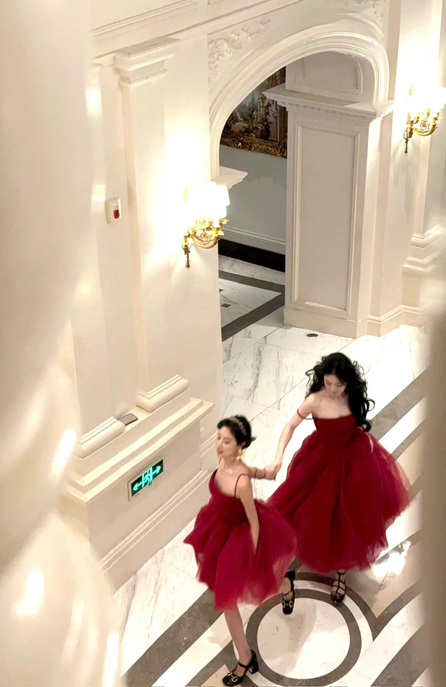 From a moment [Liuxian skirt] tie waist high-end dress temperament mesh runaway princess fairy skirt