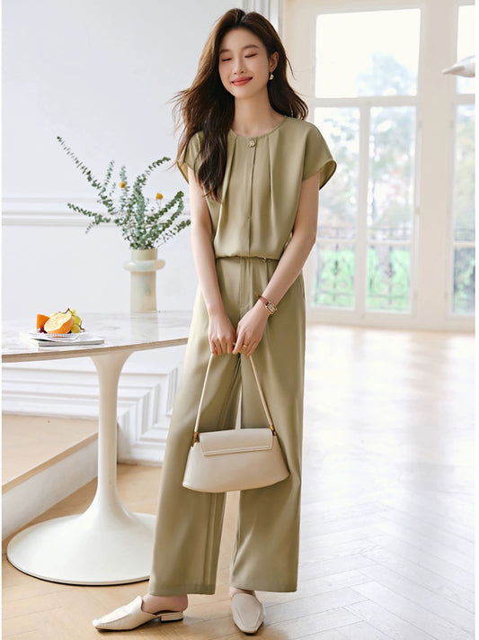 Mohan Yimei design minimalist high-end commuter workplace vest suit for women 2024 summer new suit
