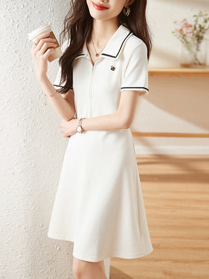 Mohan Yimei Simple Casual Long Dress 2023 Summer New Fashion Versatile Korean Style Slim and Fashionable Dress for Women