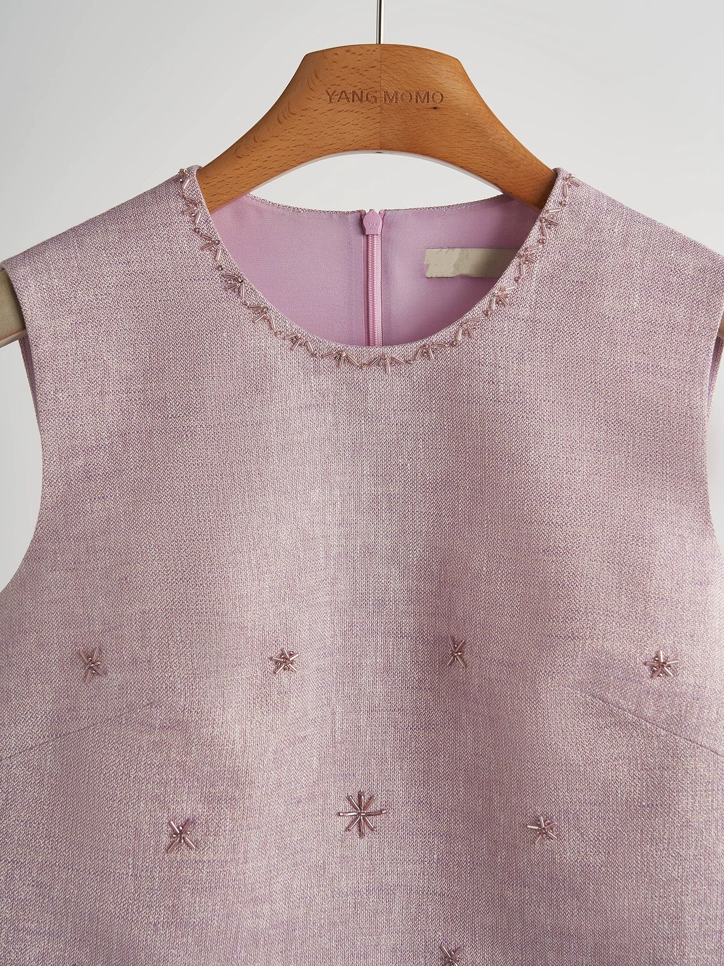 French style heavy beaded short-sleeved vest shirt skirt suit 2025 new style female summer temperament wear