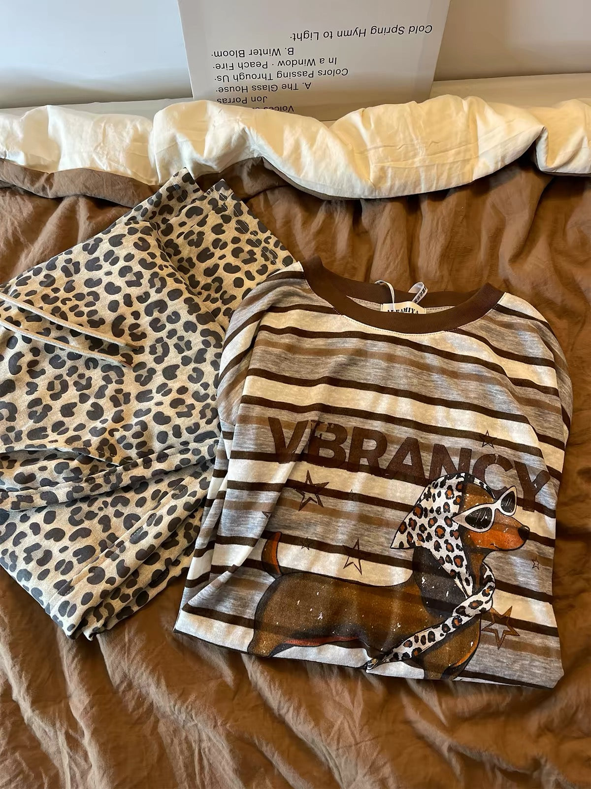 Women's Striped Long-Sleeve Pajama Set – Casual, Laid-back "Insta-Style" Loungewear (Suitable for Stepping Out) – New for Autumn 2026